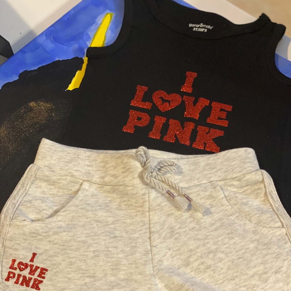 3T Custom Pink INSPIRED 2 piece set